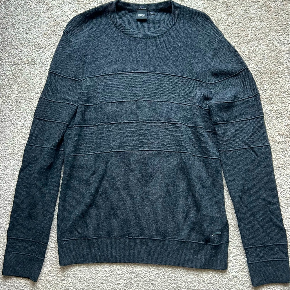 Hugo Boss Dark Grey Wool Shirt